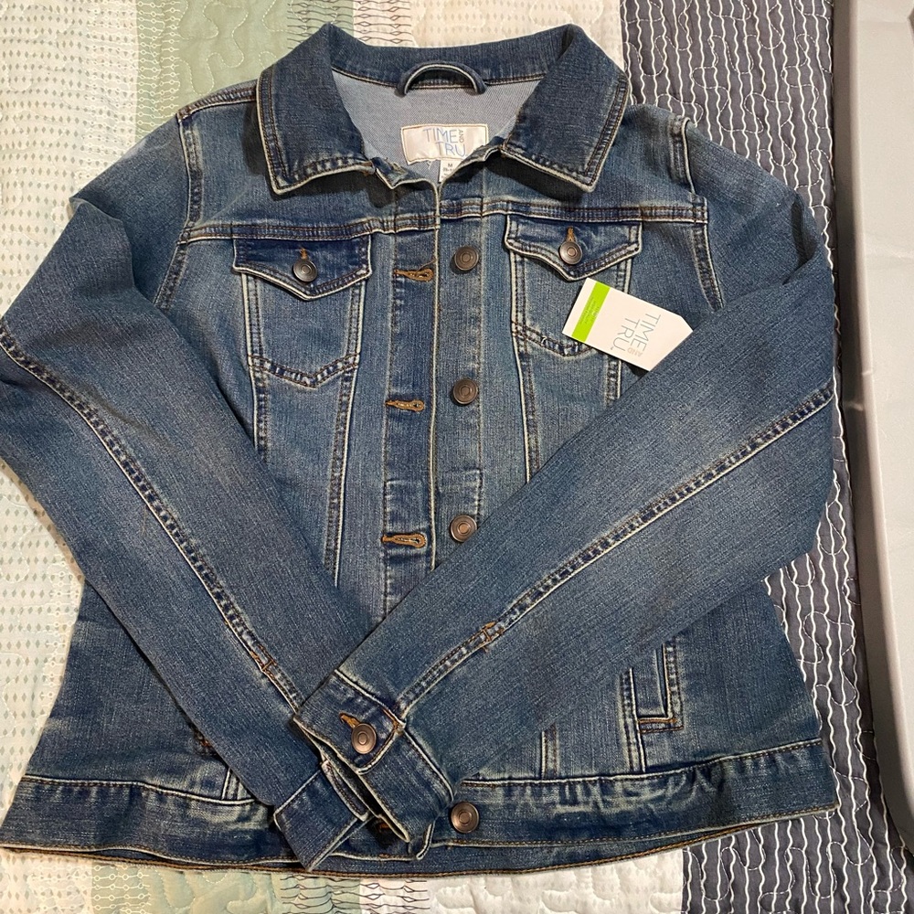 NWT Time & Tru Jean Jacket Medium (8-10)